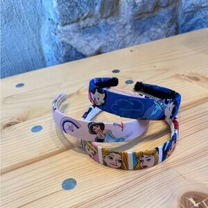 Disney Princess Hairbands - Pink and Blue